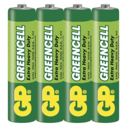 Zinko-chloridov batria GP Greencell R03 (AAA) 4ks