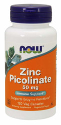 Zinok Pikolint 50 mg - NOW Foods